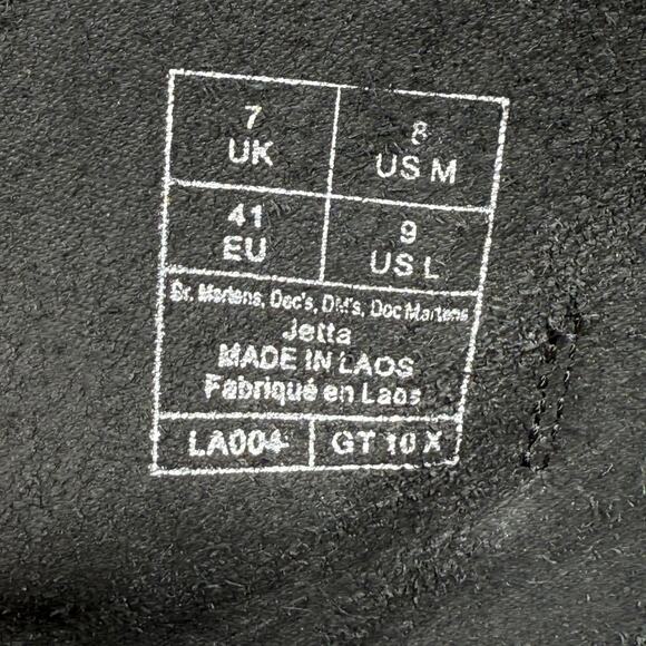 Dr. Martens Black Ankle Boots with Yellow Stitching - Picture 8 of 15